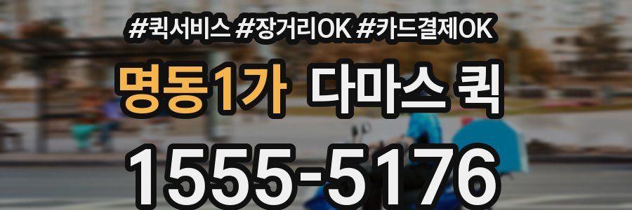 명동1가 다마스 퀵
