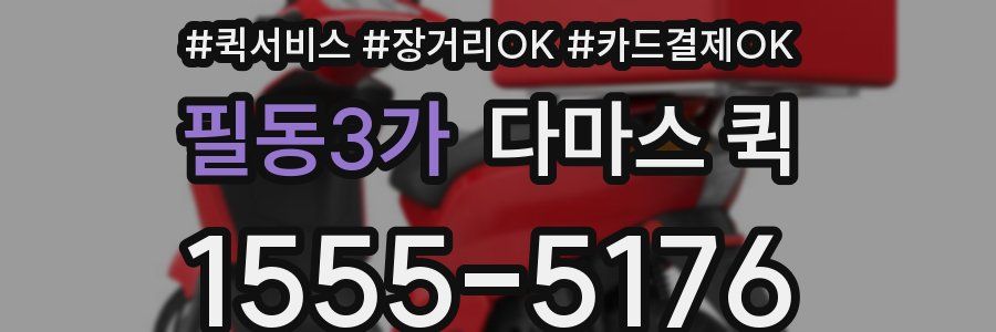 필동3가 다마스 퀵
