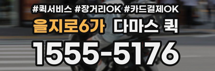 을지로6가 다마스 퀵