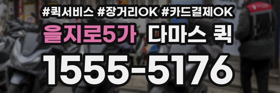 을지로5가 다마스 퀵