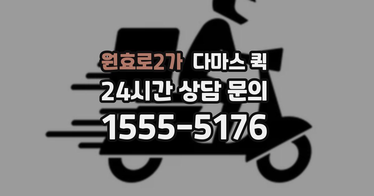 원효로2가 다마스 퀵