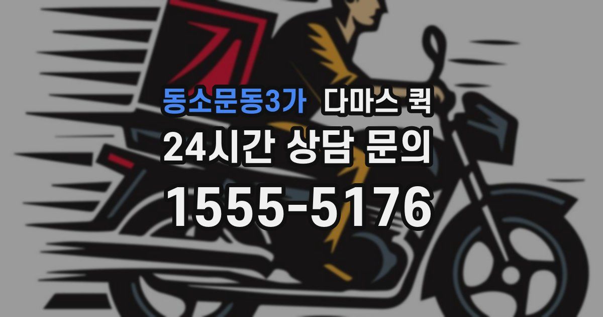 동소문동3가 다마스 퀵