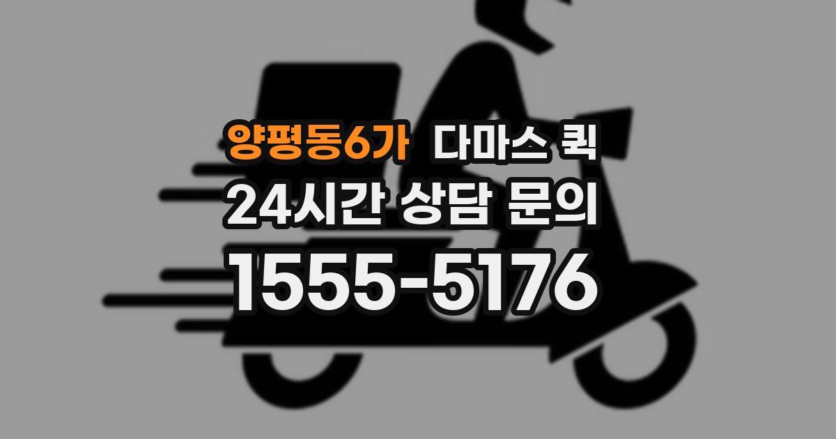 양평동6가 다마스 퀵