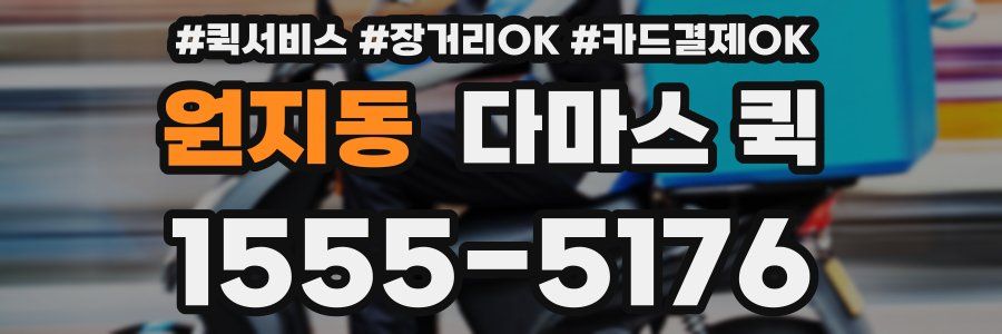 원지동 다마스 퀵