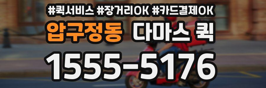 압구정동 다마스 퀵