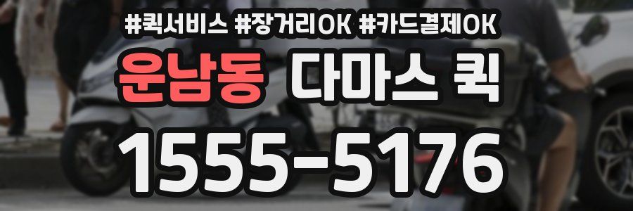 운남동 다마스 퀵