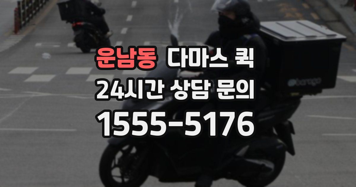 운남동 다마스 퀵