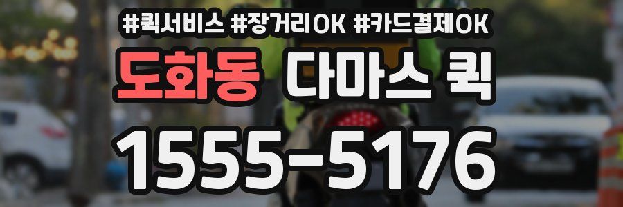 도화동 다마스 퀵