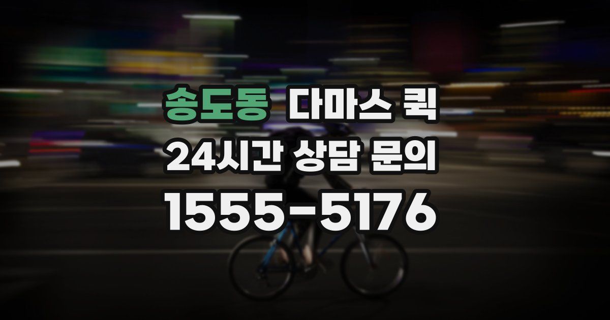 송도동 다마스 퀵
