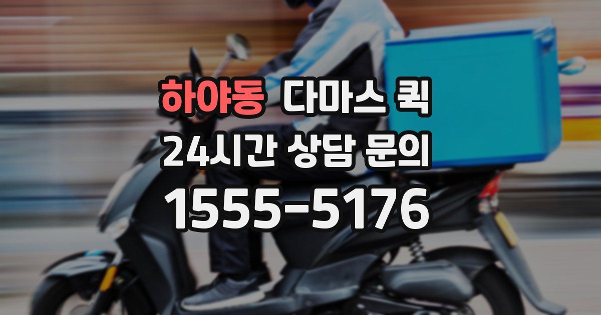 하야동 다마스 퀵