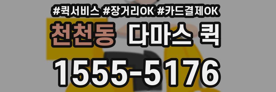 천천동 다마스 퀵