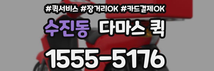 수진동 다마스 퀵