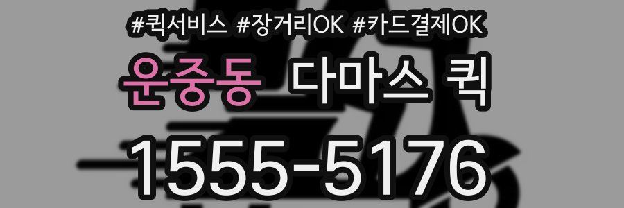 운중동 다마스 퀵