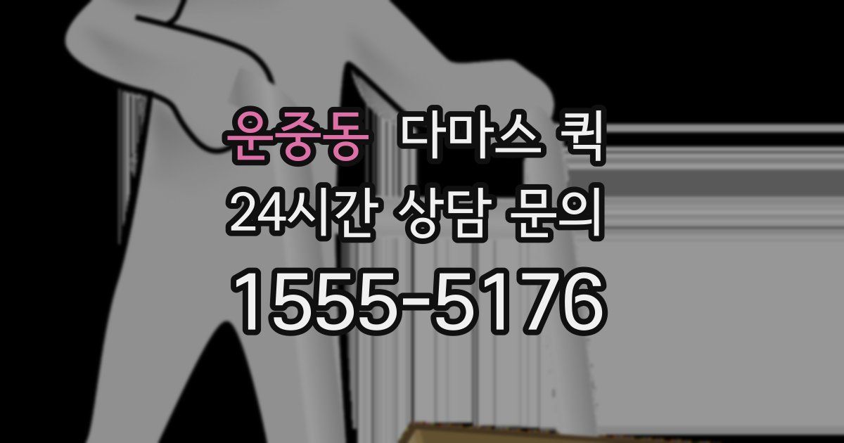 운중동 다마스 퀵