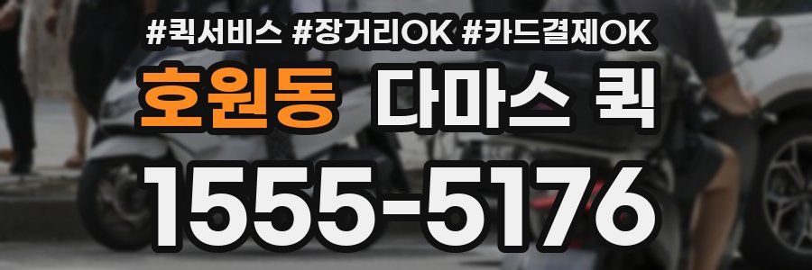 호원동 다마스 퀵
