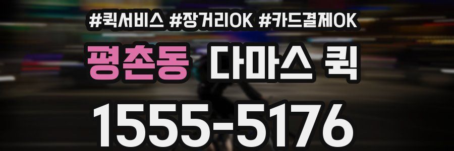 평촌동 다마스 퀵