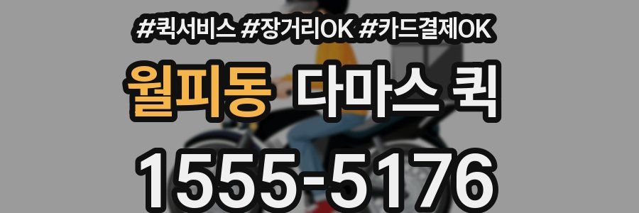 월피동 다마스 퀵