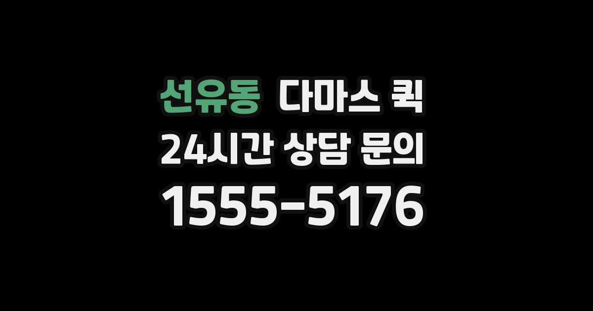 선유동 다마스 퀵