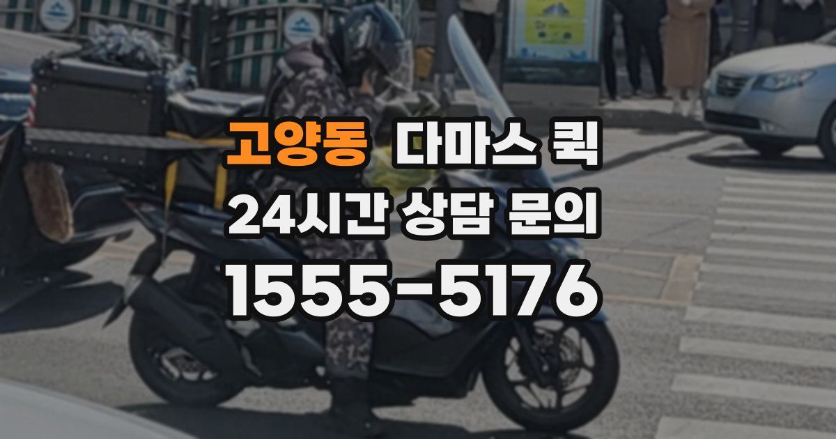 고양동 다마스 퀵