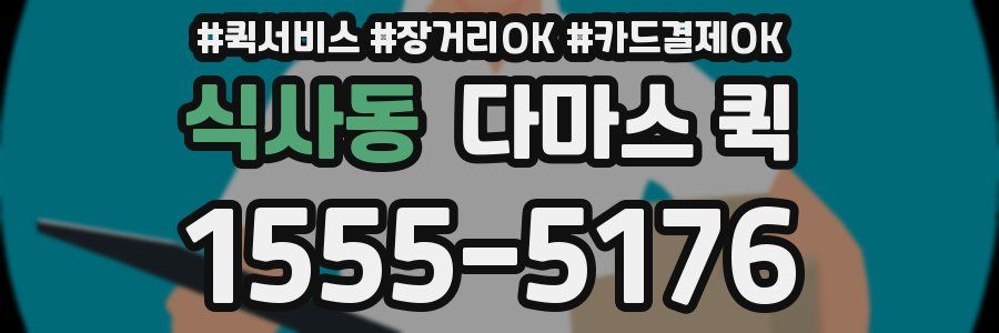 식사동 다마스 퀵