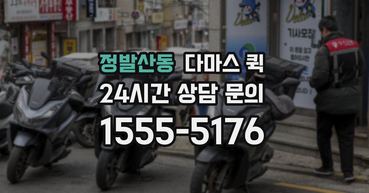 정발산동 다마스 퀵