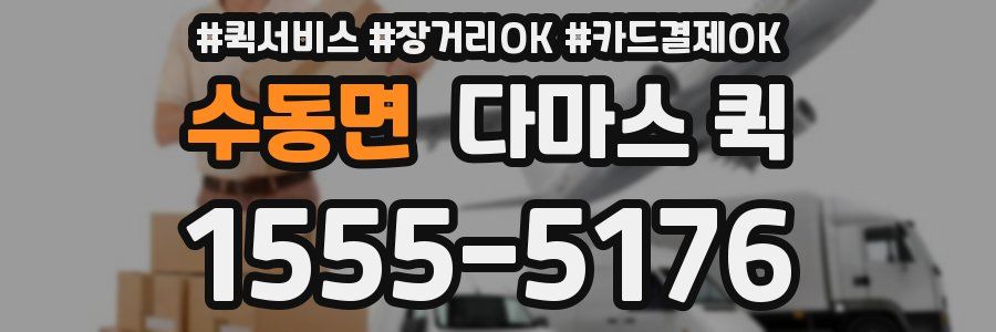 수동면 다마스 퀵