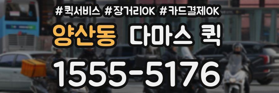 양산동 다마스 퀵