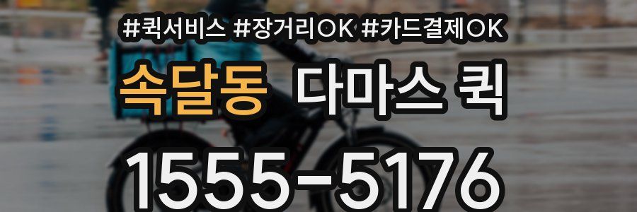 속달동 다마스 퀵