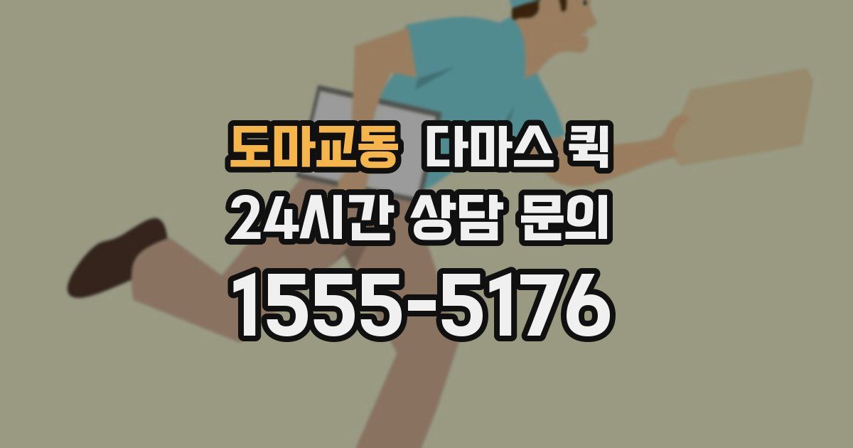 도마교동 다마스 퀵