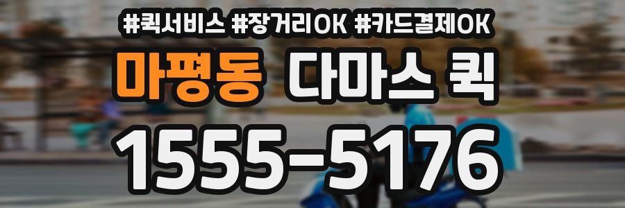 마평동 다마스 퀵