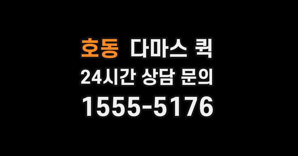 호동 다마스 퀵