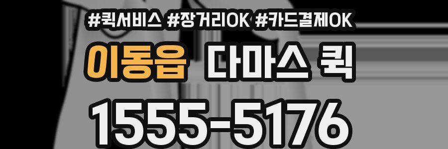 이동읍 다마스 퀵