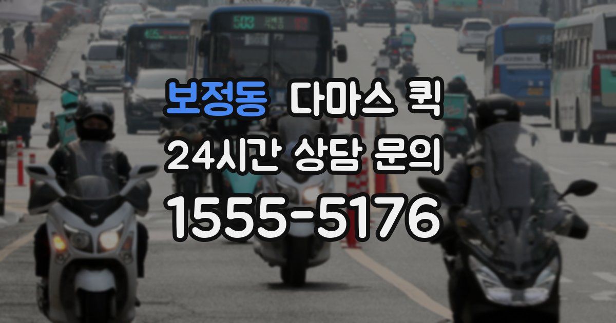 보정동 다마스 퀵