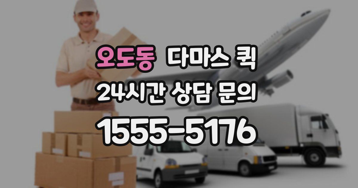 오도동 다마스 퀵