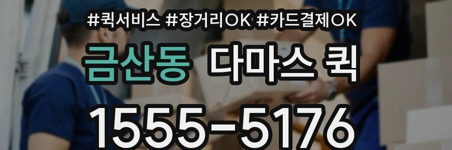 금산동 다마스 퀵