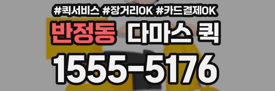 반정동 다마스 퀵