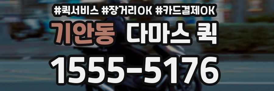 기안동 다마스 퀵