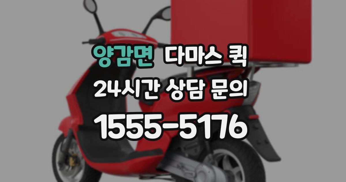양감면 다마스 퀵