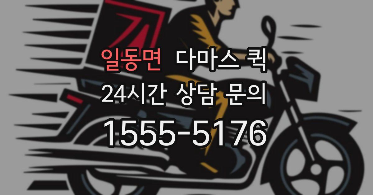일동면 다마스 퀵