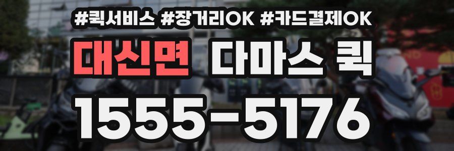 대신면 다마스 퀵
