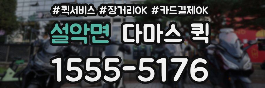설악면 다마스 퀵