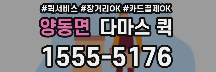 양동면 다마스 퀵