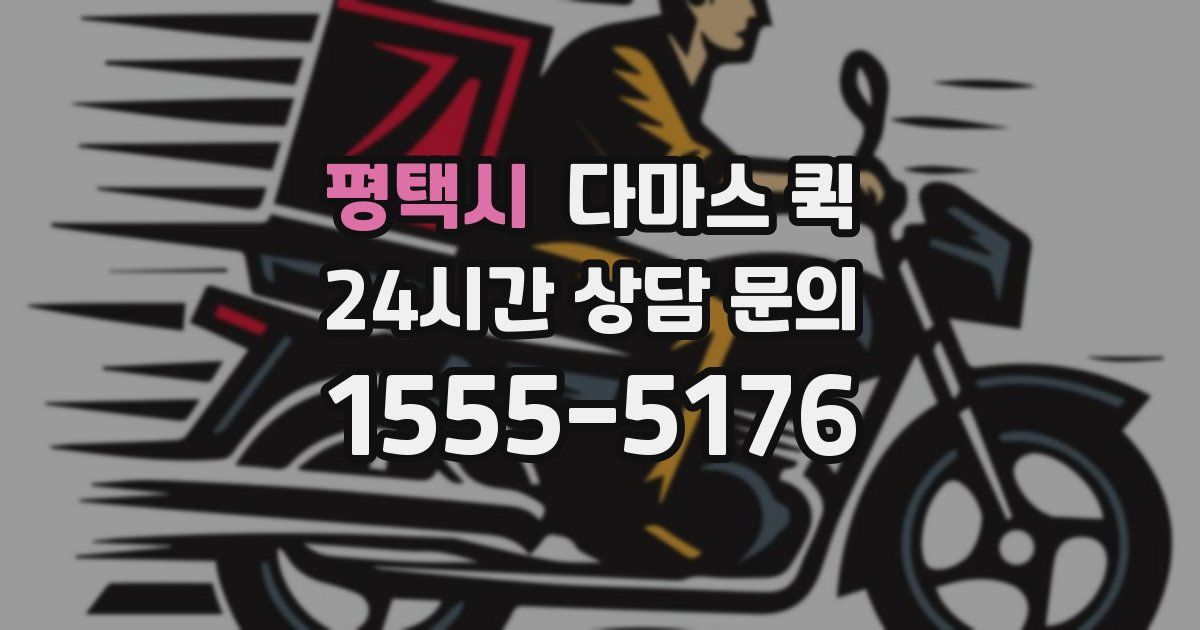 평택시 다마스 퀵