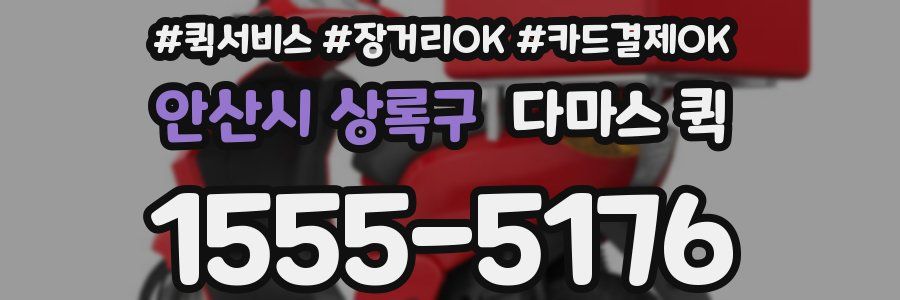 안산시 상록구 다마스 퀵