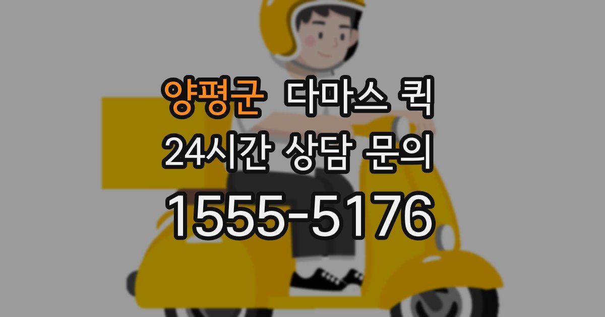 양평군 다마스 퀵