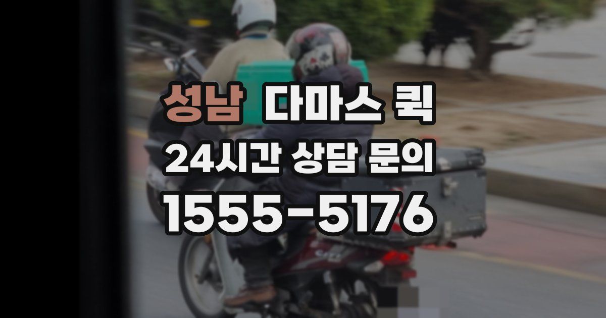 성남 다마스 퀵
