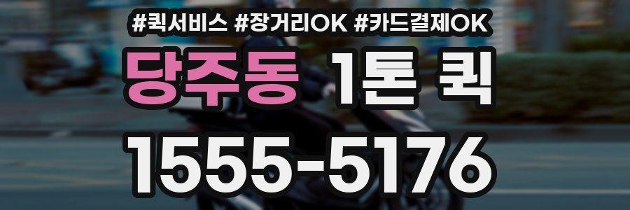 당주동 1톤 퀵