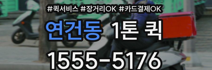 연건동 1톤 퀵