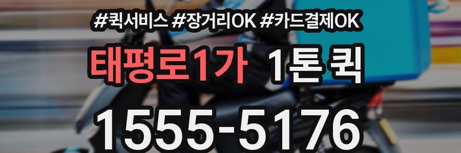 태평로1가 1톤 퀵