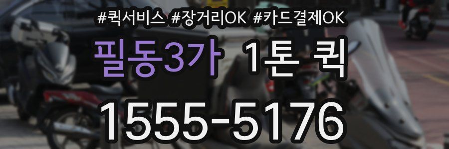 필동3가 1톤 퀵